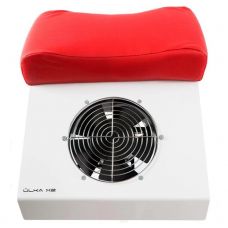 Вытяжка для педикюра (60 W) решетка, красная подушка, белый Ulka X2P