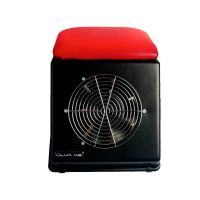 Витяжка настільна для манікюру з подушкою (60 W) червона подушка, чорна Ulka X2 SOFT
