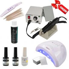Стартовий набір для манікюру з апаратом Strong 90, лампою Sun One