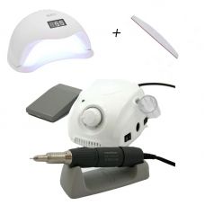 Набір фрезер Марафон 3 Champion, H37LN 45 000 об / хв + лампа для манікюру SUN 5 48W Набір фрезер Марафон 3 Champion, H37LN 45 000 об / хв + лампа для манікюру SUN 5 48W