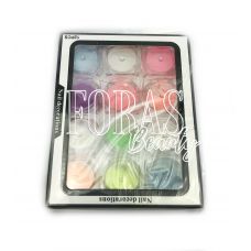 Nail Decorations, конфетті блискітки мікс, 003 набір 12 шт