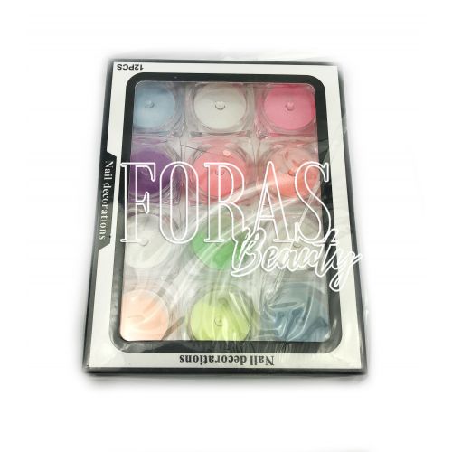 Nail Decorations, конфетті блискітки мікс, 003 набір 12 шт Nail Decorations, конфетті блискітки мікс, 003 набір 12 шт