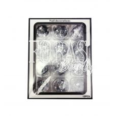 Nail Decorations, конфетті блискітки мікс, 009 набір 12 шт