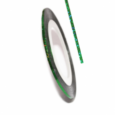 Самоклеїться для дизайну нігтів Metalic Yarn Green Lazer