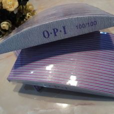 Пилка для нігтів 50шт 100/100 OPI човник Пилка для нігтів 50шт 100/100 OPI човник