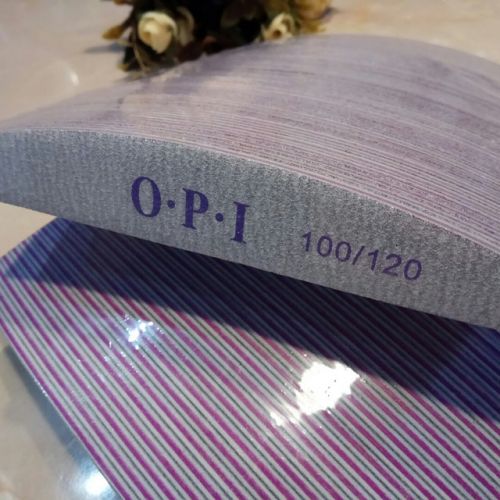 Пилка для нігтів 50шт 100/120 OPI човник