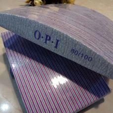 Пилка для нігтів 50шт 80/100 OPI човник Пилка для нігтів 50шт 80/100 OPI човник