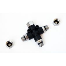 Трійник 1/8 "внутр. На три 1/8" нар.  (1)