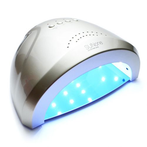 Лампа для манікюру LED + UV SUN One 48W Срібло
